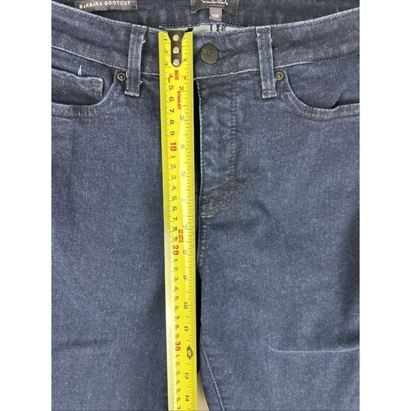NYDJ Premium Denim Women's Blue Lift X Tuck Barbara Bootcut Jeans Size 10P Dark - Picture 6 of 9